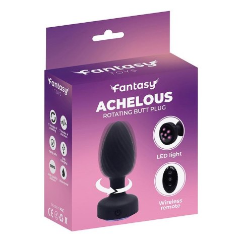 Rotacyjny wibrujący korek analny Achelous Fantasy USB 10 cm Fantasy