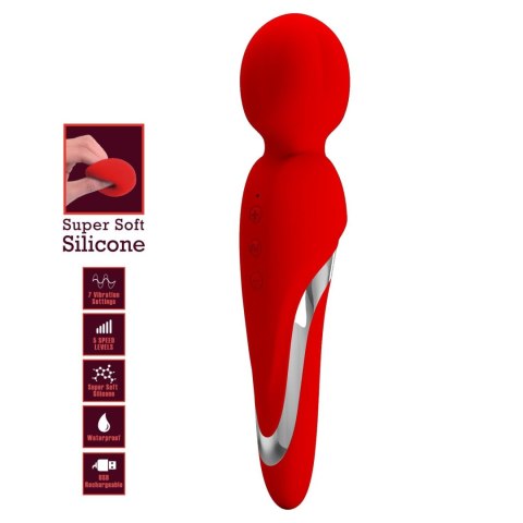 Różdżka masująca Walter Pretty Love silikonowa USB 7 wibracji Pretty Love