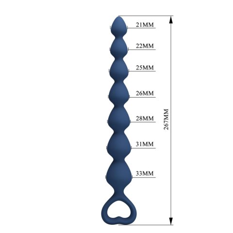 Koraliki analne silikonowe Mr. Play duże wodoodporne 27 cm Mr. Play