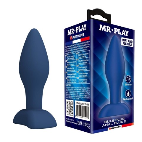 Korek analny silikonowy Mr. Play Bulb S dla początkujących Mr. Play
