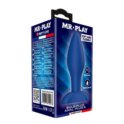Korek analny silikonowy Mr. Play Bulb S dla początkujących Mr. Play