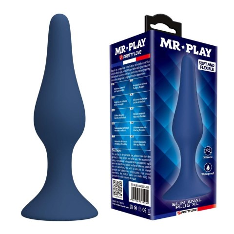 Korek analny silikonowy slim XL Mr. Play Mr. Play