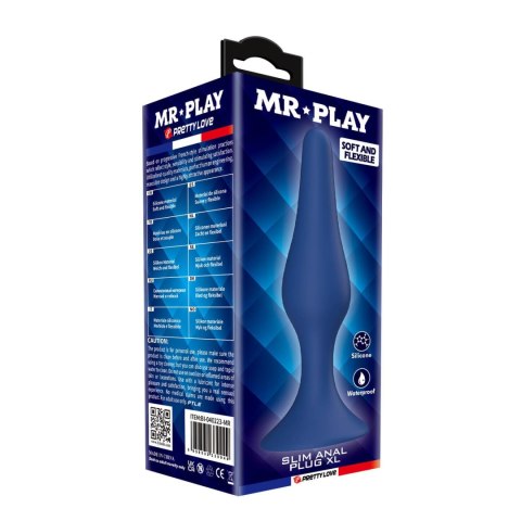 Korek analny silikonowy slim XL Mr. Play Mr. Play
