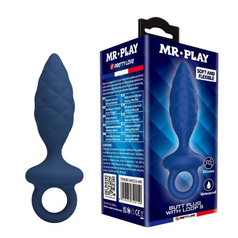 Korek analny z pętlą Mr. Play rozmiar S. Mr. Play