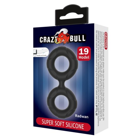 Pierścień erekcyjny silikonowy RADWAN Crazy Bull wodoodporny 2 1 cm Crazy Bull