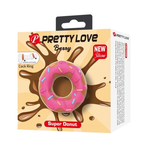 Pierścień erekcyjny supermiękki silikonowy pączek Pretty Love Pretty Love