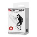 Pierścień wibrujący Pretty Love Ruben silikonowy czarny 7 funkcji Pretty Love