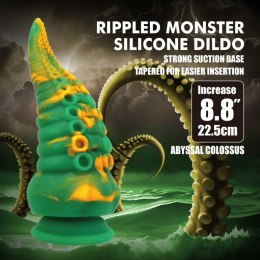 Dildo silikonowe Abyssal Colossus Power Monsters żłobione 22,5 cm Power