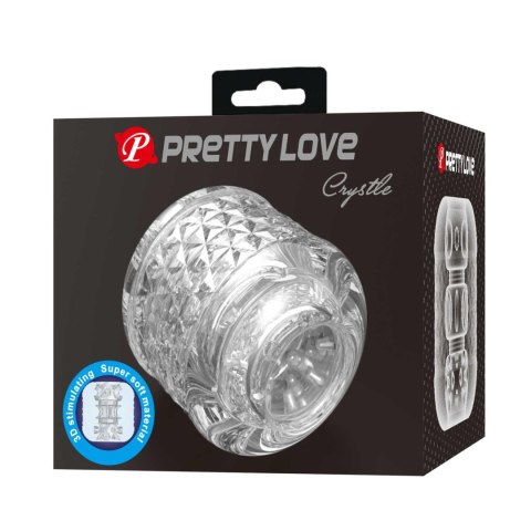 Przezroczysty dwustronny masturbator Pretty Love Crystle Pretty Love