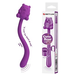 Stymulator łechtaczki Pretty Love Cute Bear silikonowy 7 wibracji USB Pretty Love