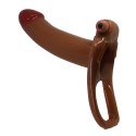 Uprząż z realistycznym pustym wibrującym dildem Pretty Love Bradden 17 cm Pretty Love