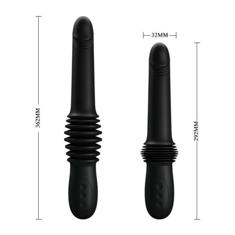 Wibrator analny wbijany Pretty Love Pazuzu czarny USB Pretty Love
