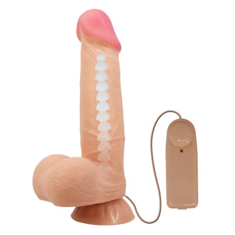 Wibrator realistyczny Baile Sliding Skin 8,5'' flesh z przyssawką BAILE
