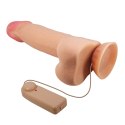 Wibrator realistyczny Baile Sliding Skin 8,5'' flesh z przyssawką BAILE