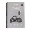 Kajdanki na drzwi EasyToys czarne regulowane ze skóry ekologicznej Easytoys