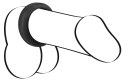 Pierścień erekcyjny silikonowy Black Velvets 3.8 cm Black Velvets