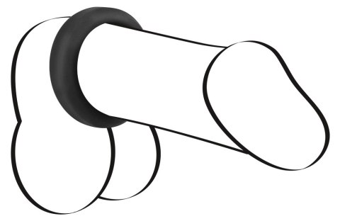 Pierścień erekcyjny silikonowy Black Velvets 3.8 cm Black Velvets
