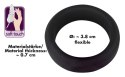 Pierścień erekcyjny silikonowy Black Velvets 3.8 cm Black Velvets