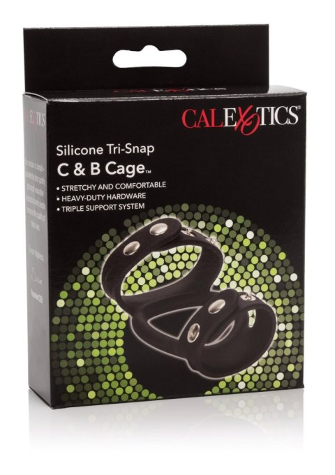 Pierścień erekcyjny silikonowy regulowany Calexotics czarny 22 cm CalExotics