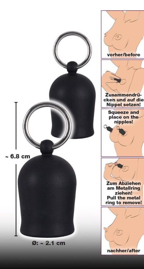 Pompki na sutki Black Velvets czarne silikonowe Black Velvets