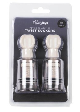 Pompki na sutki i łechtaczkę EasyToys transparentne małe 10 cm 2 szt Easytoys