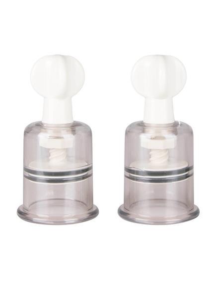 Pompki ssące na sutki i łechtaczkę EasyToys Medium transparentne 2 szt Easytoys