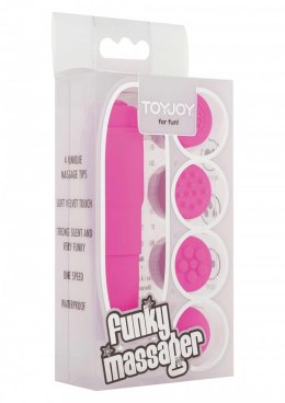 Wibrator mini ToyJoy Funky Massager fioletowy 9,5 cm AA TOYJOY