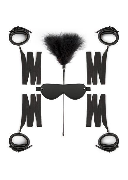 Zestaw kajdanek Beginners Bondage Fantasy EasyToys czarny Easytoys