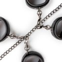 Zestaw kajdanek z obrożą EasyToys czarny Easytoys