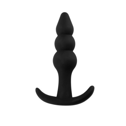 Korek analny koralikowy silikonowy Fantasy czarny 9 cm Fantasy