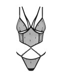 Koszulka i stringi Anniverse Special Obsessive S/M Obsessive