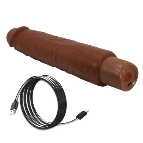 Realistyczny wibrator dildo Pretty Love Soren brązowy USB Pretty Love