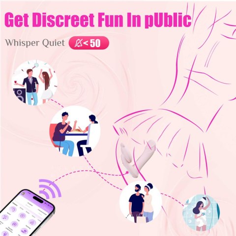 Wibrator silikonowy z podgrzewaniem app i funkcją palca Fox 14 cm B - Series Fox