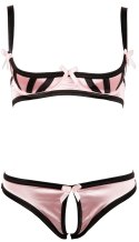 Komplet Shelf Bra satynowy Cottelli Lingerie 80B Cottelli LINGERIE