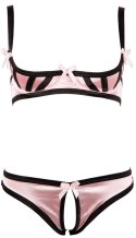 Komplet Shelf Bra satynowy Cottelli Lingerie 80B Cottelli LINGERIE