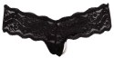 Stringi perłowe Cottelli LINGERIE czarne S Cottelli LINGERIE