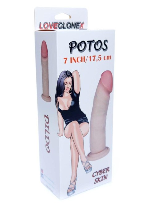 Dildo realistyczne z miękkiej cyberskóry 18 cm z przyssawką B - Series Real