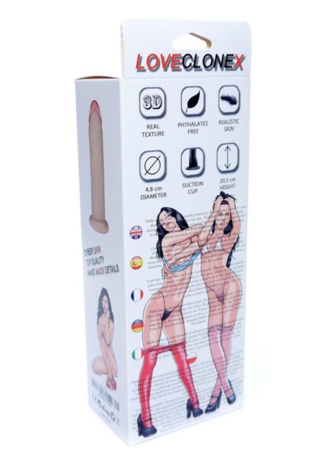 Dildo realistyczne z miękkiej cyberskóry 18 cm z przyssawką B - Series Real