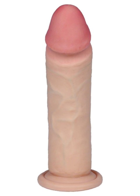 Dildo realistyczne z miękkiej cyberskóry 18 cm z przyssawką B - Series Real
