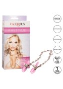 Klipsy na sutki metalowe z kryształkami Calexotics łańcuszek CalExotics