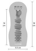 Masturbator próżniowy ToyJoy Hero przezroczysty 18 cm TOYJOY