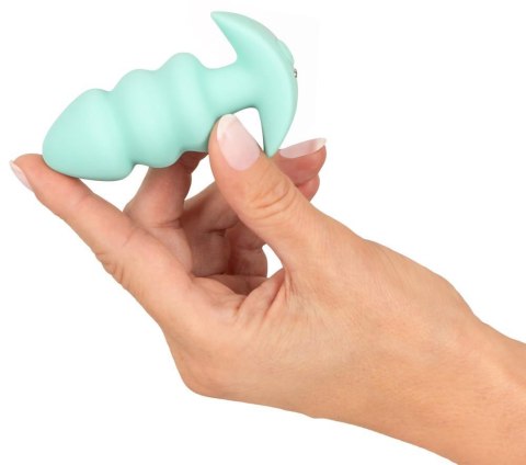 Mini korek analny wibrujący Cuties zielony USB Cuties