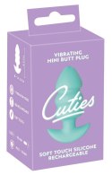 Mini korek analny wibrujący Cuties zielony USB Cuties