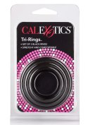 Pierścienie erekcyjne silikonowe Calexotics Tri Rings czarny CalExotics