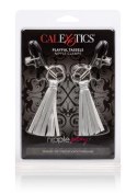 Klipsy na sutki z frędzelkami Calexotics srebrne 5.75 cm CalExotics