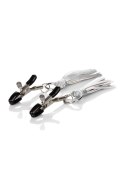 Klipsy na sutki z frędzelkami Calexotics srebrne 5.75 cm CalExotics