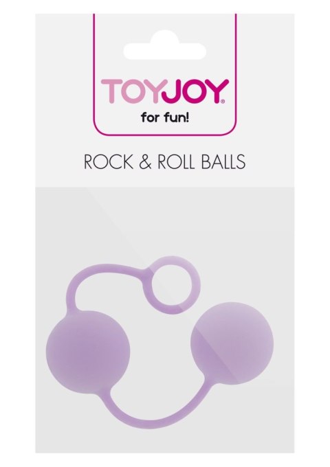 Kulki gejszy silikonowe Rock Roll Balls ToyJoy fioletowe TOYJOY
