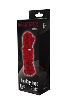 Lina bondage Blaze Deluxe super miękka jedwabista czerwona 5m Dream Toys Dream Toys