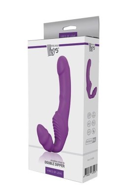 Strapon z wibracją bez ramiączek Double Dipper fioletowy Dream Toys Dream Toys
