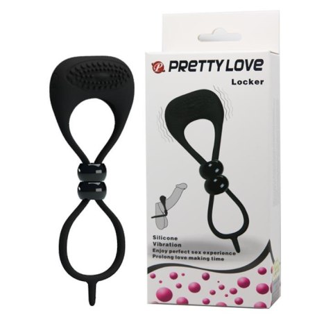 Pierścień wibrujący Pretty Love Locker na penisa i mosznę Pretty Love